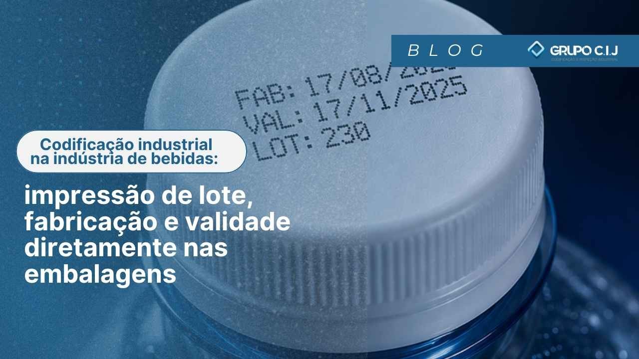 Codificação industrial na indústria de bebidas: impressão de lote, fabricação e validade diretamente nas embalagens